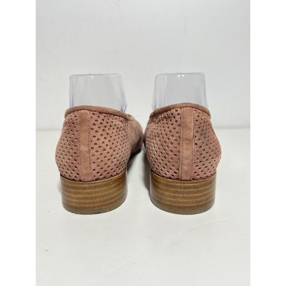 Jeffrey Campbell EUC Pink Suede Luella Perforated Ballet Flat Shoe Size 9 - Picture 6 of 7